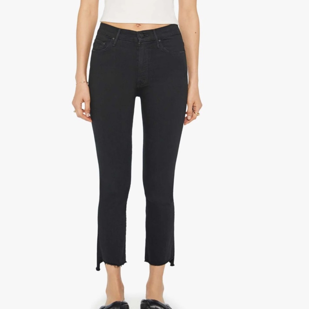 Mother Insider Crop Step Fray Jeans sz 28